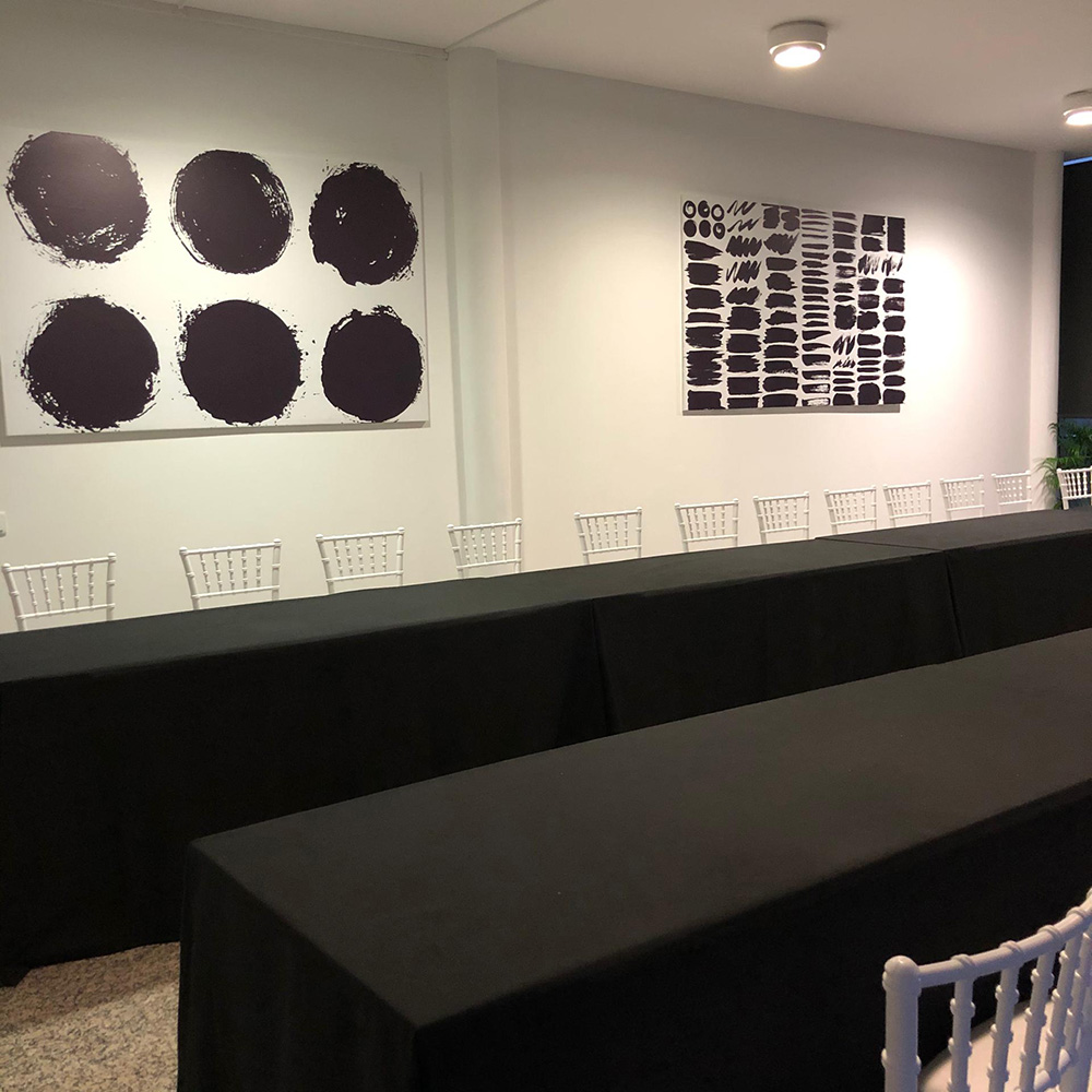 Sala de Eventos Abidis decorada